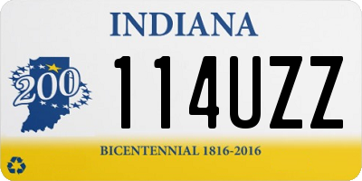 IN license plate 114UZZ