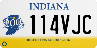 IN license plate 114VJC