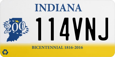 IN license plate 114VNJ