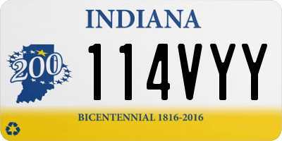 IN license plate 114VYY