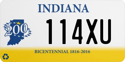 IN license plate 114XU