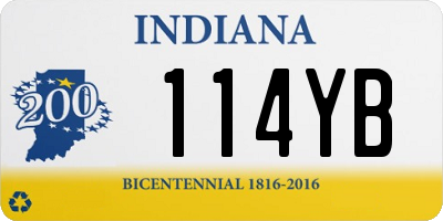 IN license plate 114YB