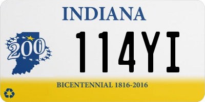 IN license plate 114YI