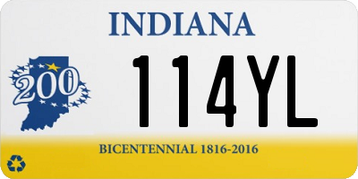 IN license plate 114YL