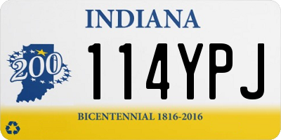 IN license plate 114YPJ