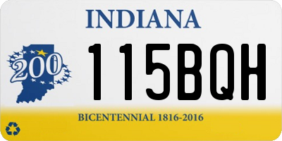 IN license plate 115BQH