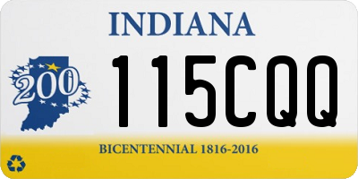 IN license plate 115CQQ