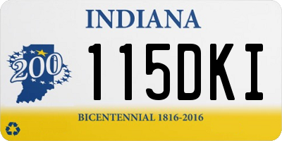IN license plate 115DKI