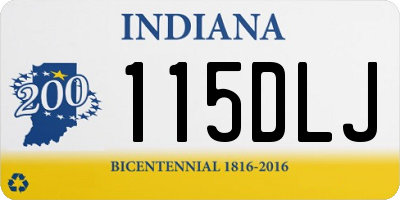 IN license plate 115DLJ