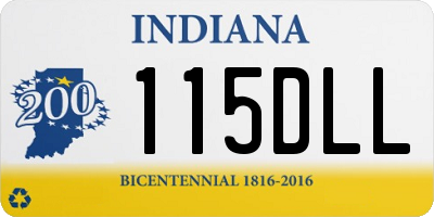 IN license plate 115DLL