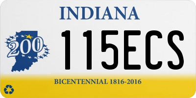 IN license plate 115ECS