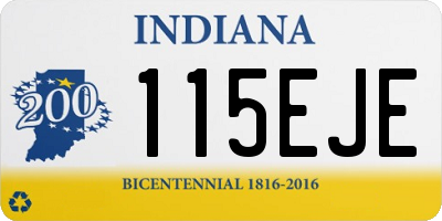 IN license plate 115EJE