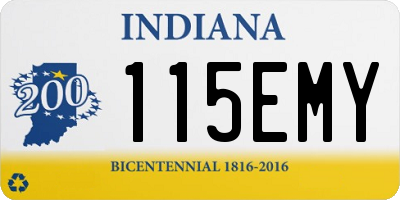 IN license plate 115EMY