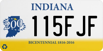 IN license plate 115FJF
