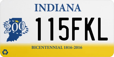 IN license plate 115FKL