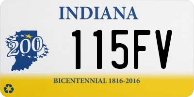 IN license plate 115FV
