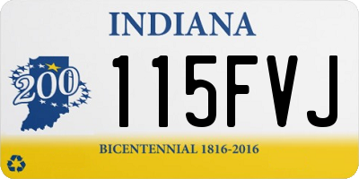 IN license plate 115FVJ