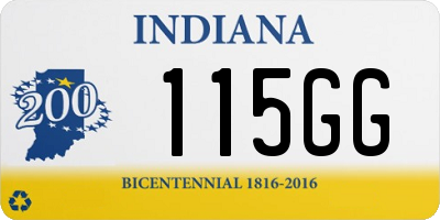 IN license plate 115GG