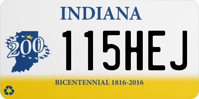 IN license plate 115HEJ