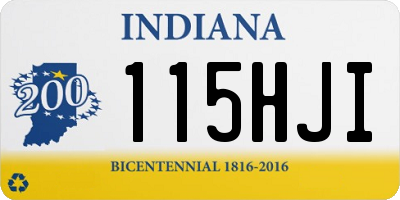 IN license plate 115HJI