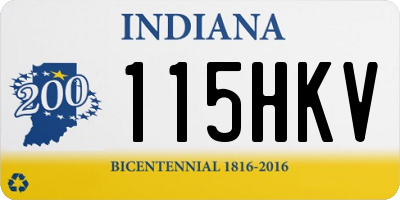 IN license plate 115HKV
