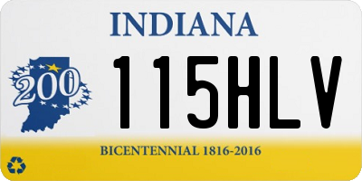 IN license plate 115HLV