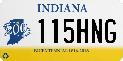 IN license plate 115HNG