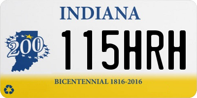 IN license plate 115HRH