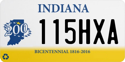 IN license plate 115HXA