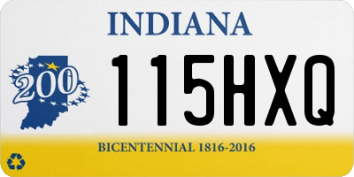 IN license plate 115HXQ