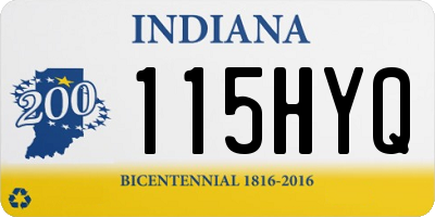 IN license plate 115HYQ