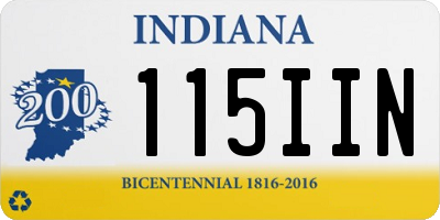 IN license plate 115IIN