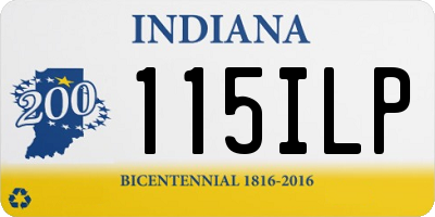 IN license plate 115ILP
