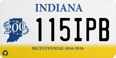 IN license plate 115IPB