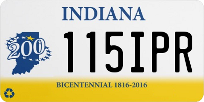 IN license plate 115IPR