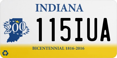 IN license plate 115IUA