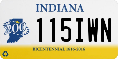 IN license plate 115IWN