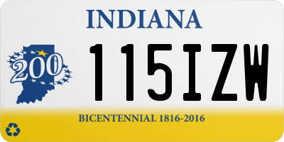 IN license plate 115IZW