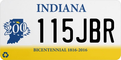 IN license plate 115JBR