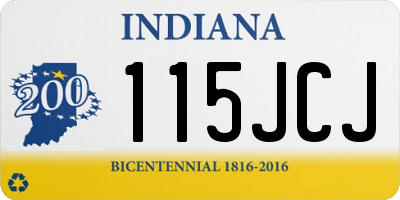 IN license plate 115JCJ