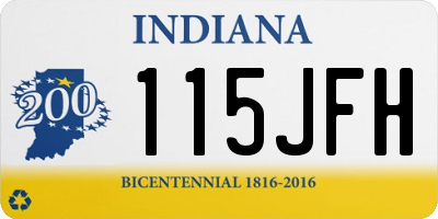 IN license plate 115JFH