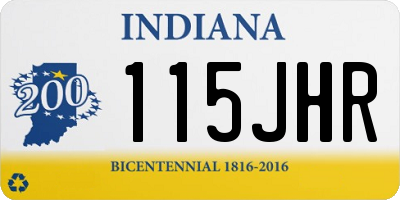 IN license plate 115JHR