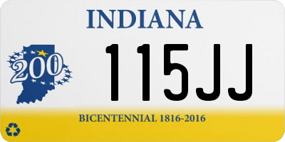 IN license plate 115JJ