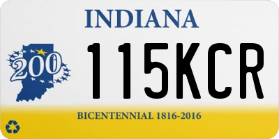 IN license plate 115KCR