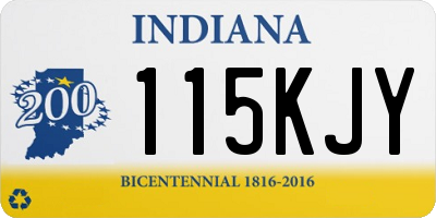 IN license plate 115KJY