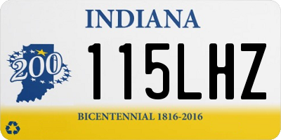 IN license plate 115LHZ