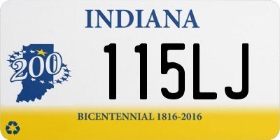 IN license plate 115LJ