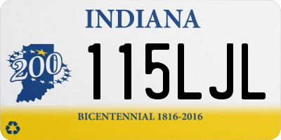 IN license plate 115LJL