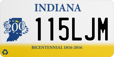 IN license plate 115LJM