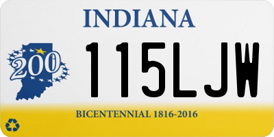 IN license plate 115LJW